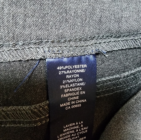 Reitmans comfort pants straight leg comfort fit size color grey US11 - Picture 6 of 6